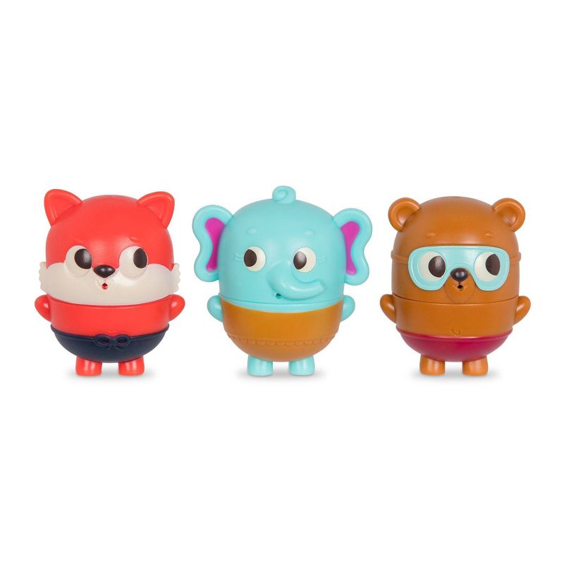 Land of B. Bath Squirts - Squish & Splash Elephant, Bear, Fox
