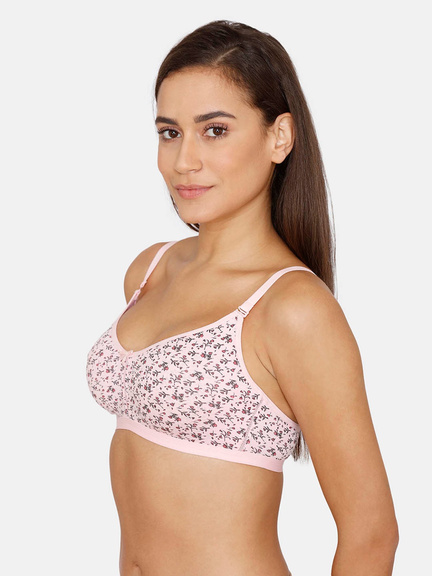 Rosaline by Zivame Pink Non Wired Non Padded T-Shirt Bra