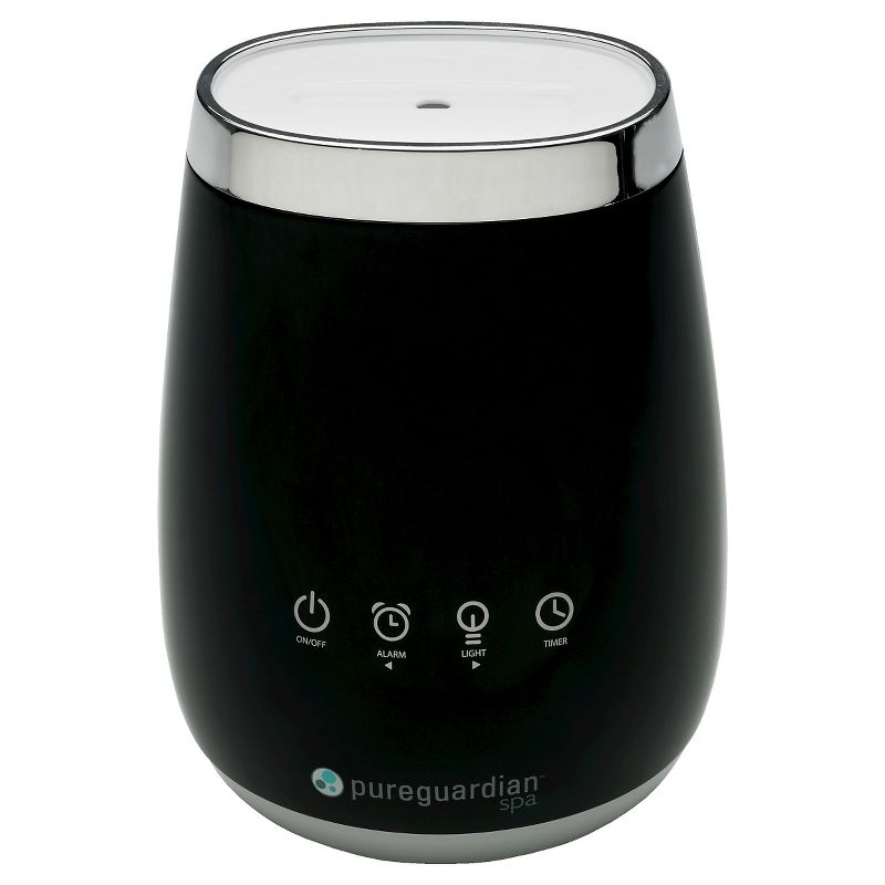 SPA260 Ultrasonic Cool Mist Deluxe Aromatherapy Essential Oil Diffuser with Touch Controls & Alarm Clock - PureGuardian
