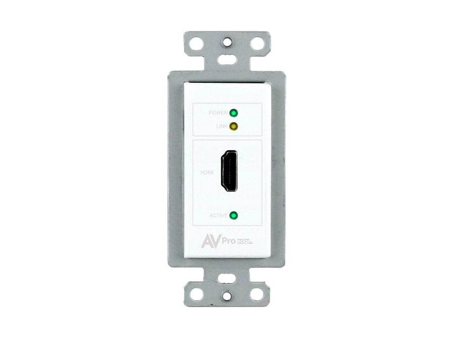 AVPro Edge AC-CXWP-HDMO-T 4K HDMI/HDBaseT Single Gang Decora Wall Plate Extender (Transmitter)/White