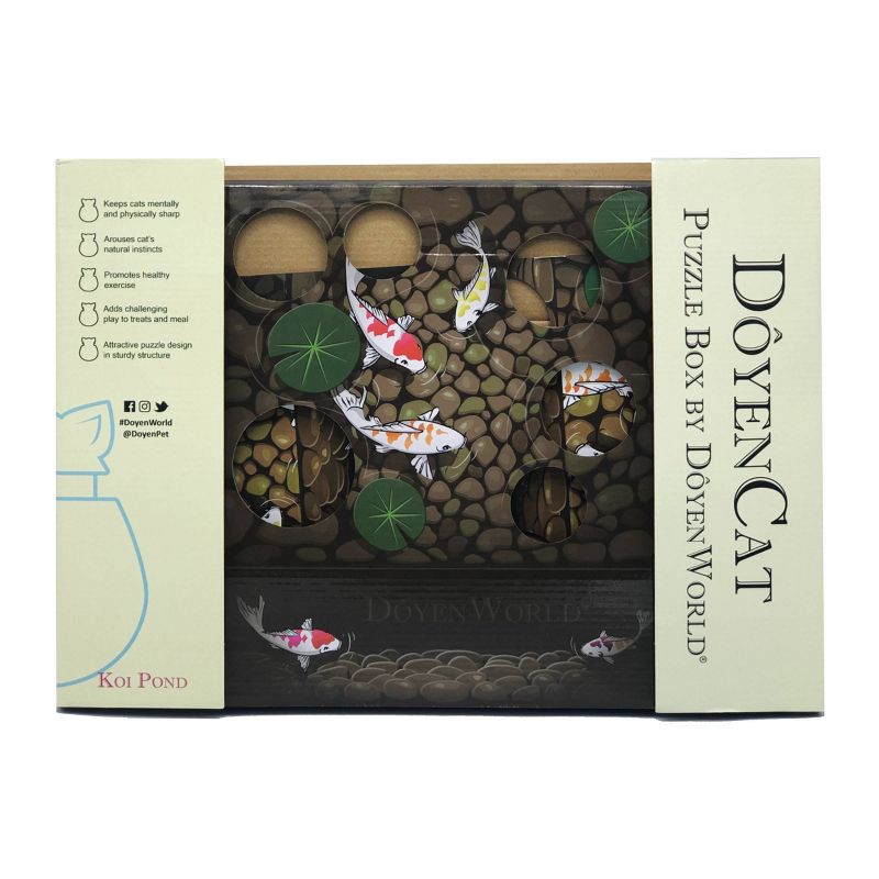 DoyenWorld Puzzle Koi Pond Box Cat Toy