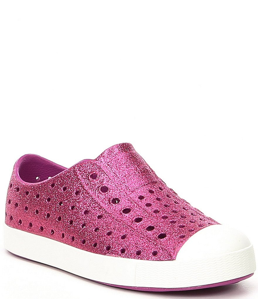 Native Girls' Jefferson Bling Glitter Slip-On Sneakers (Infant)