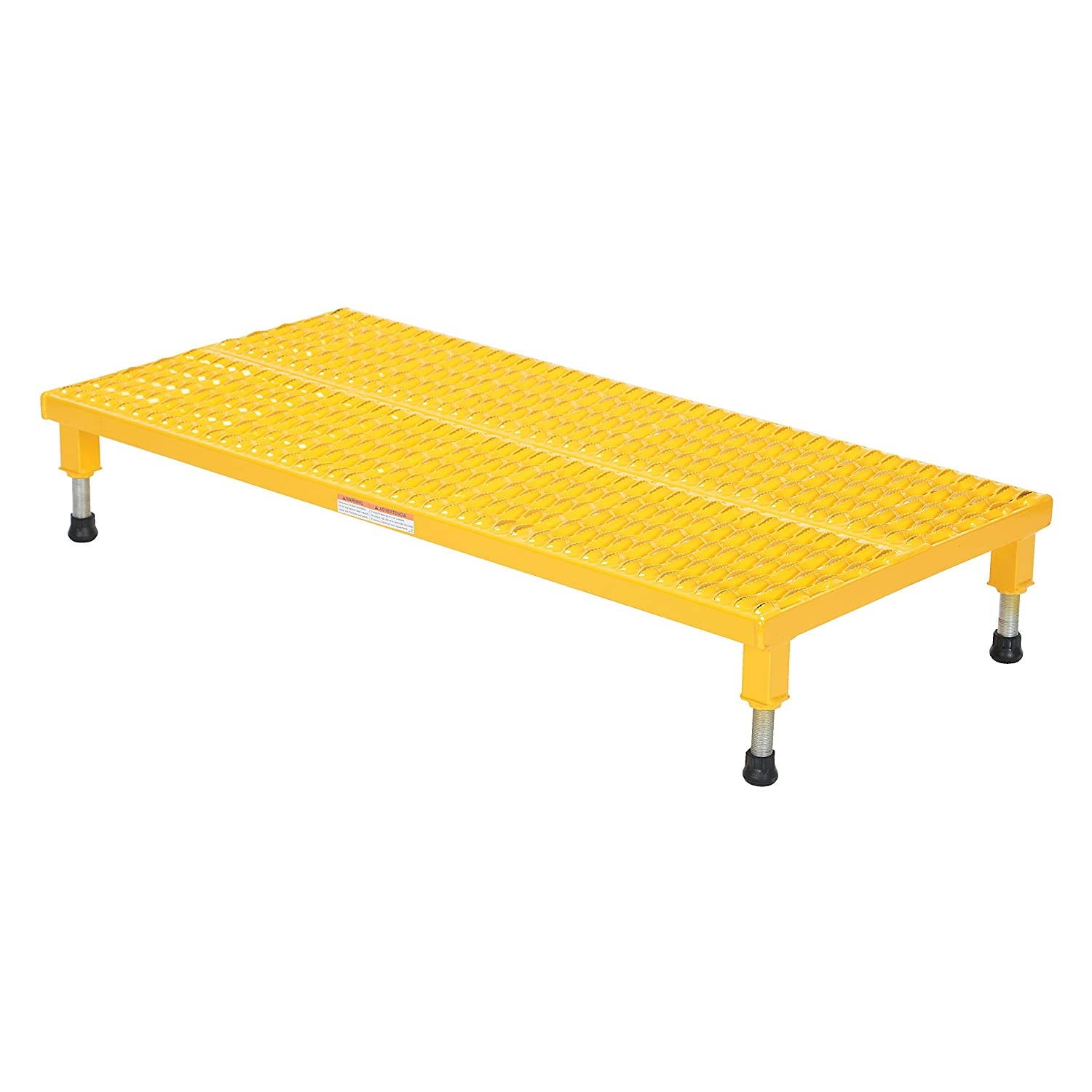 Vestil AHW-L-2448 Adjustable Work-Mate Stand with Serrated Deck, Steel, 48" Length x 24" Width Deck, 500 lbs Capacity, 5" - 8" Height Range