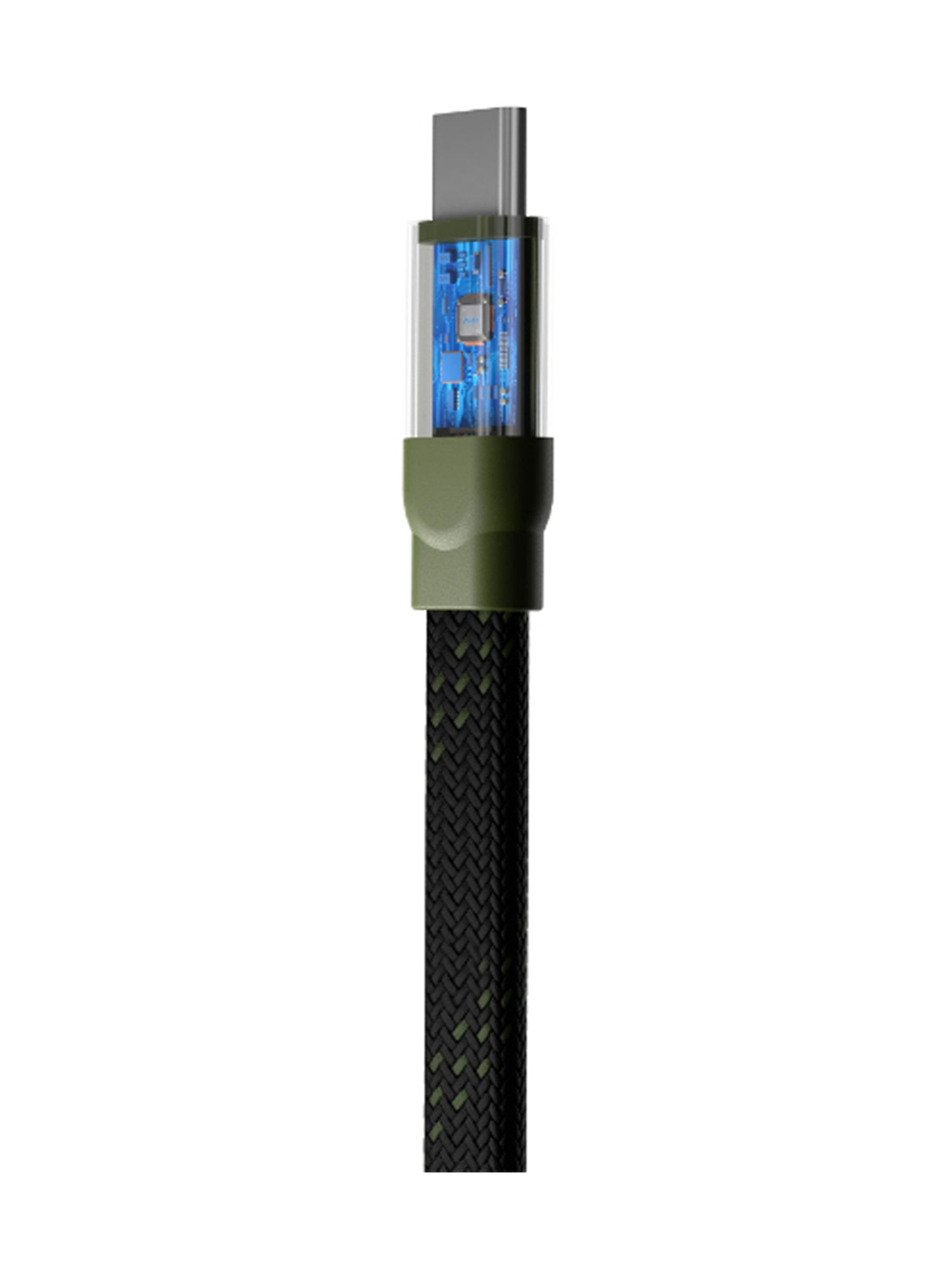 URBN 100W Super Fast PD Cable, Type C to C, Flat Cable, Made for Mobiles & Laptops 4 Feet (Camo)