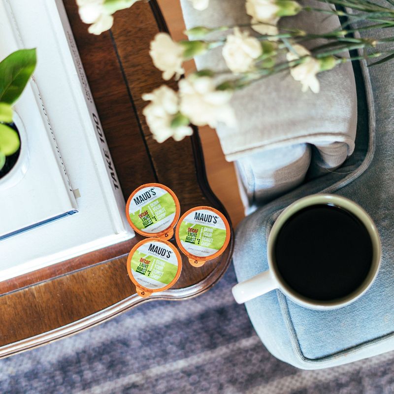 Maud's Decaf Coffee Variety Pack, 80ct. Recyclable Single Serve Decaf Coffee Pods - 100% Arabica Coffee California Roasted, Decaf KCups Compatible