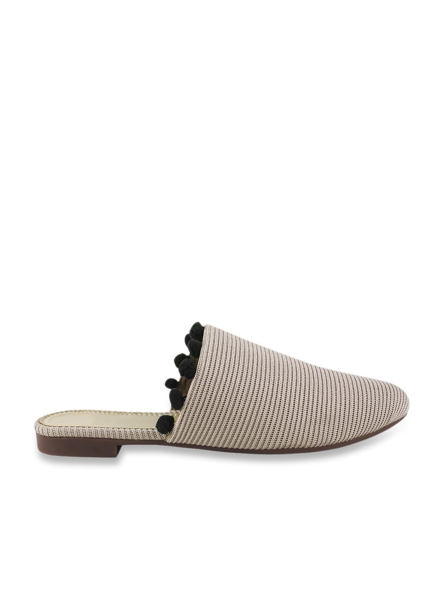 The White Pole Women's Peach Mule Shoes