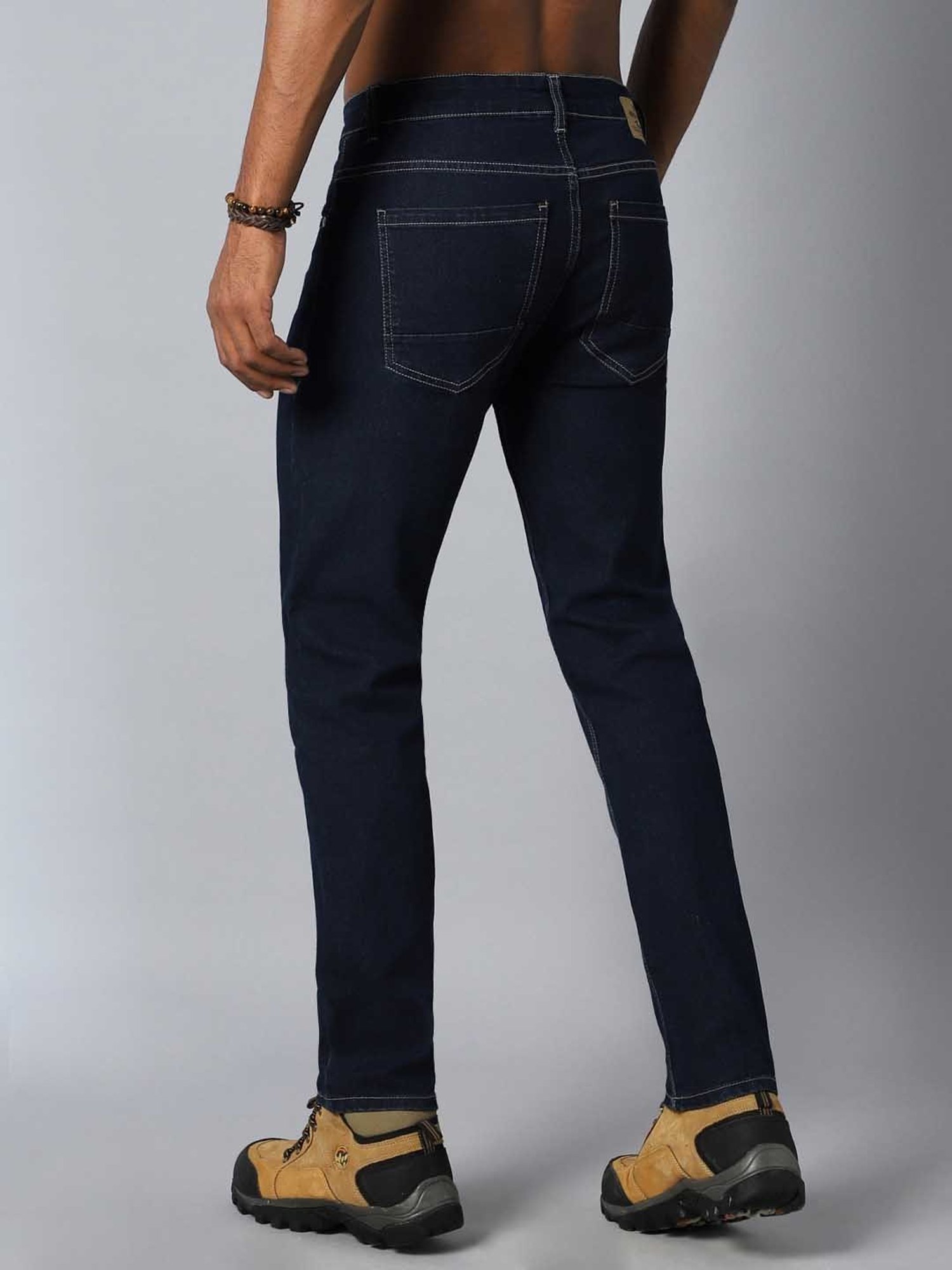 American Eagle Blue Cotton Regular Fit Jeans