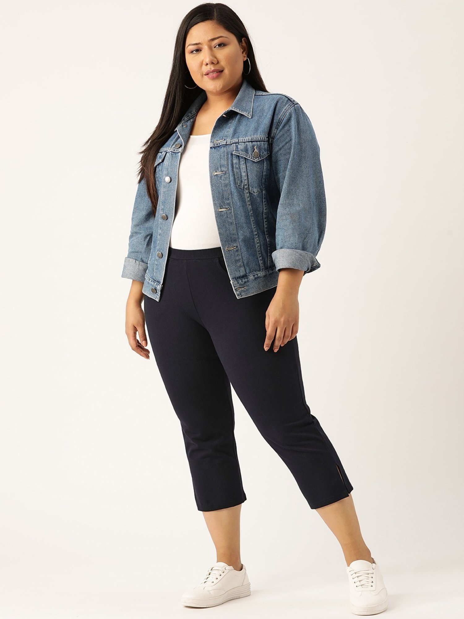 theRebelinme Navy High Rise Capris