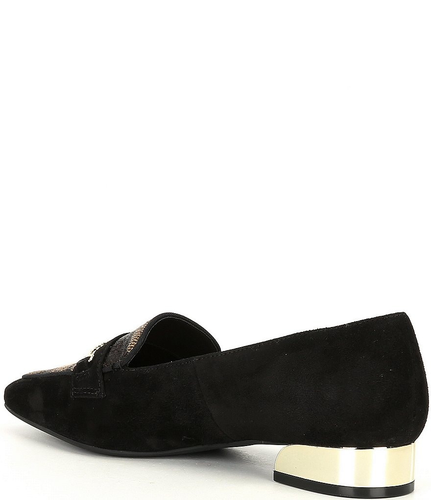 Preston & York Tessa Plaid Haircalf Loafers