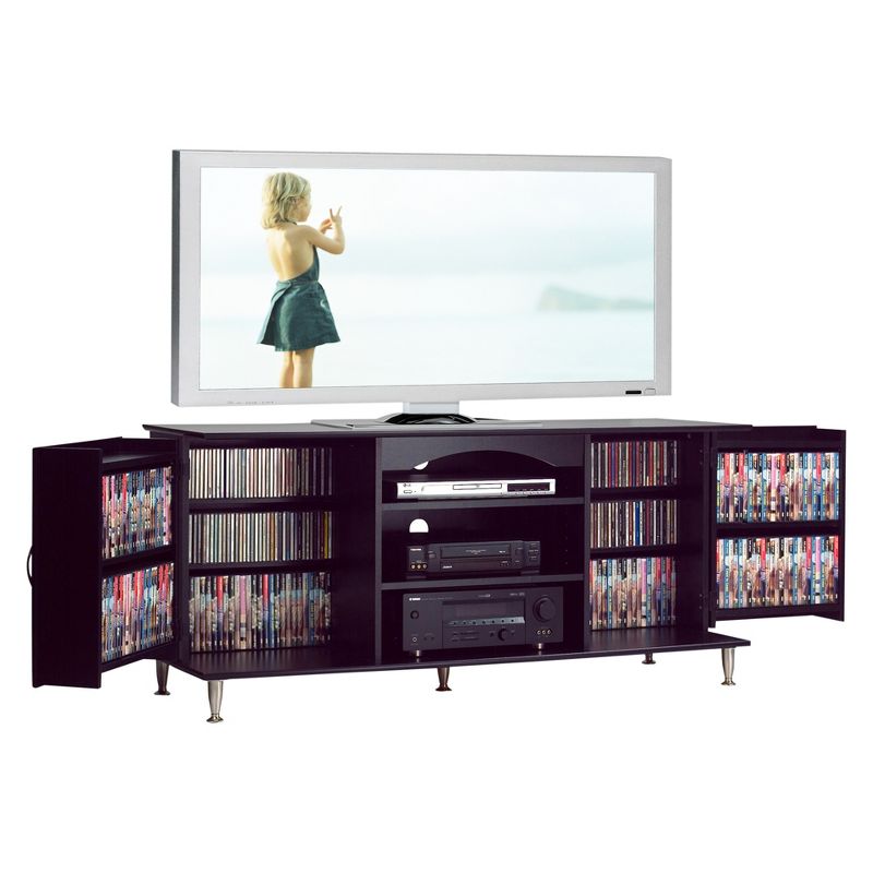 Premier TV Stand with Media Storage - Black - Prepac