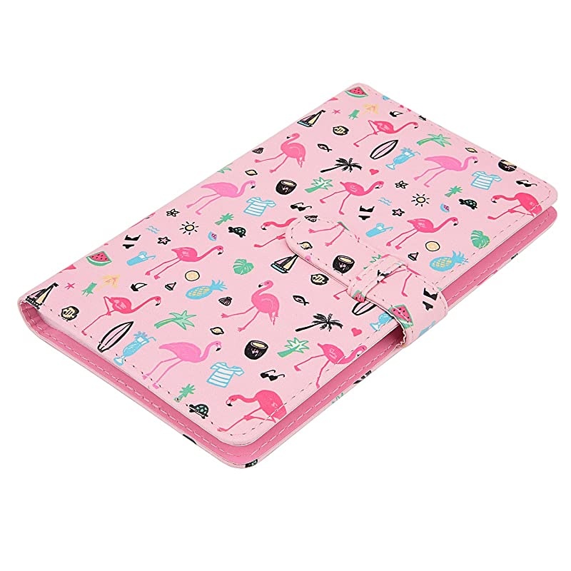 Wallet PU Leather Photo Album Compatible with Fujifilm Instax Mini 11 9 8 90 26 7s Instant Camera Film Polaroid Snap Zip Z2300 PIC300 Film Pink