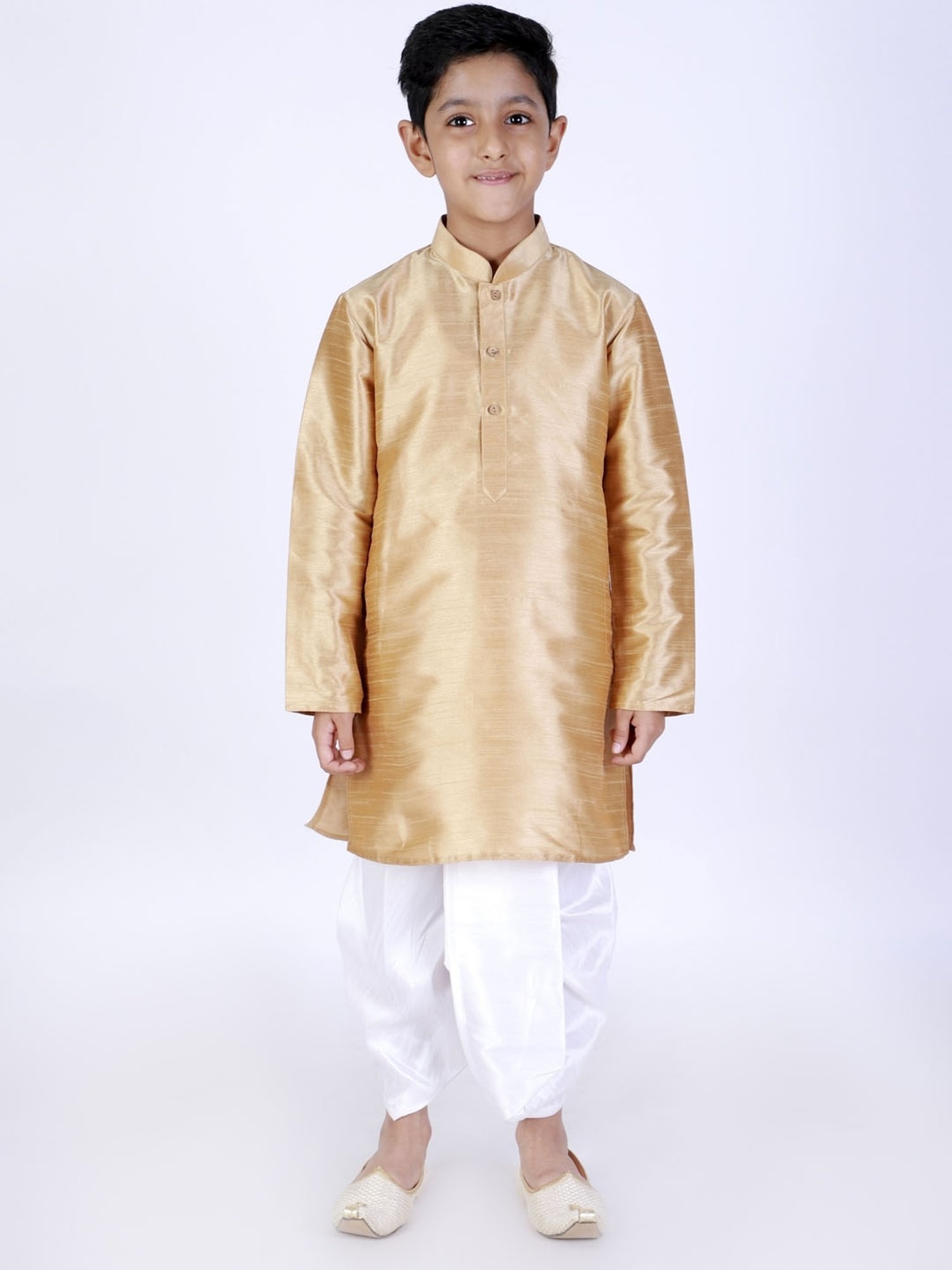 VASTRAMAY Kids White Regular Fit Dhoti