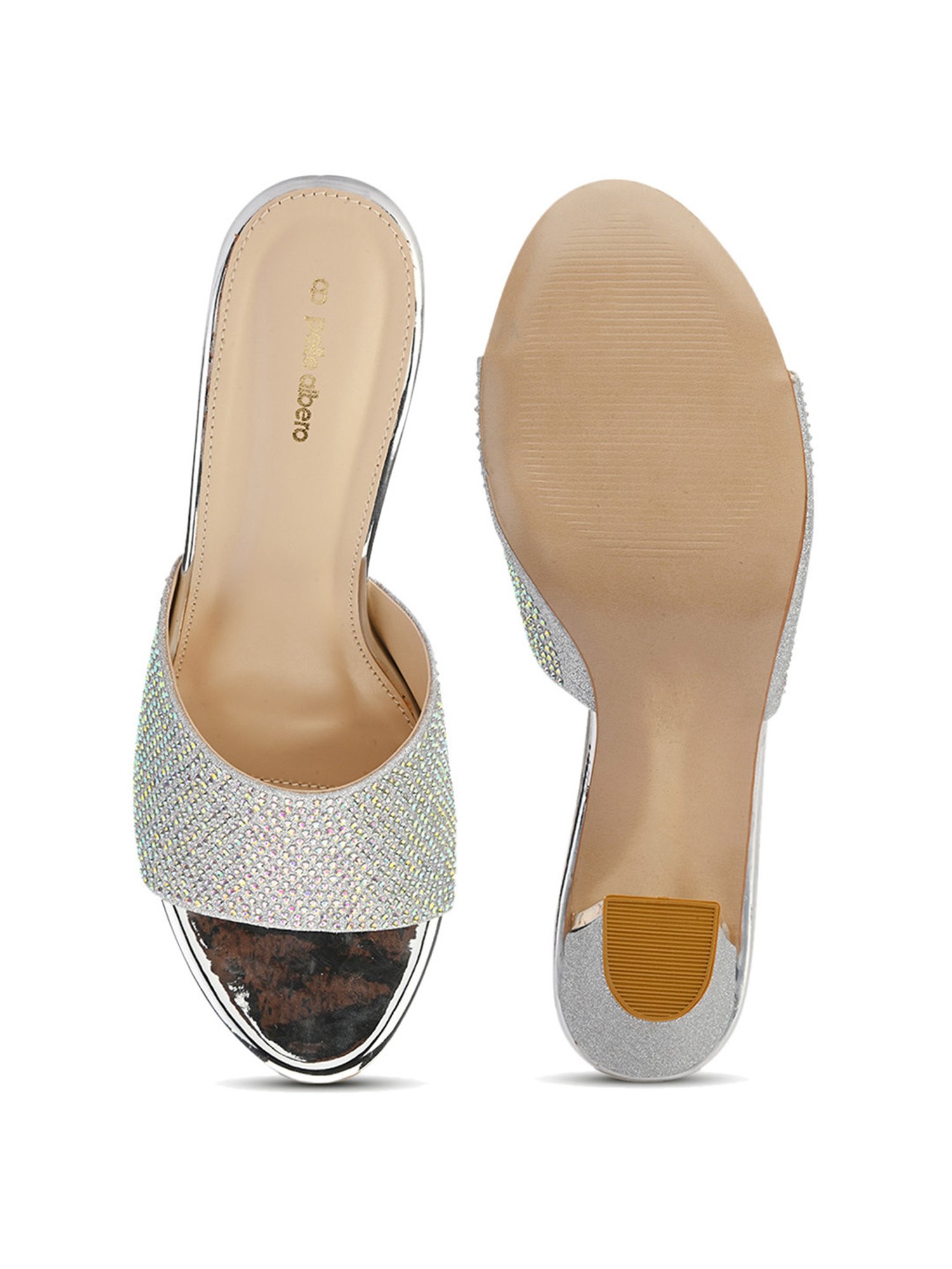 Pelle Albero Women's Silver Ethnic Sandals