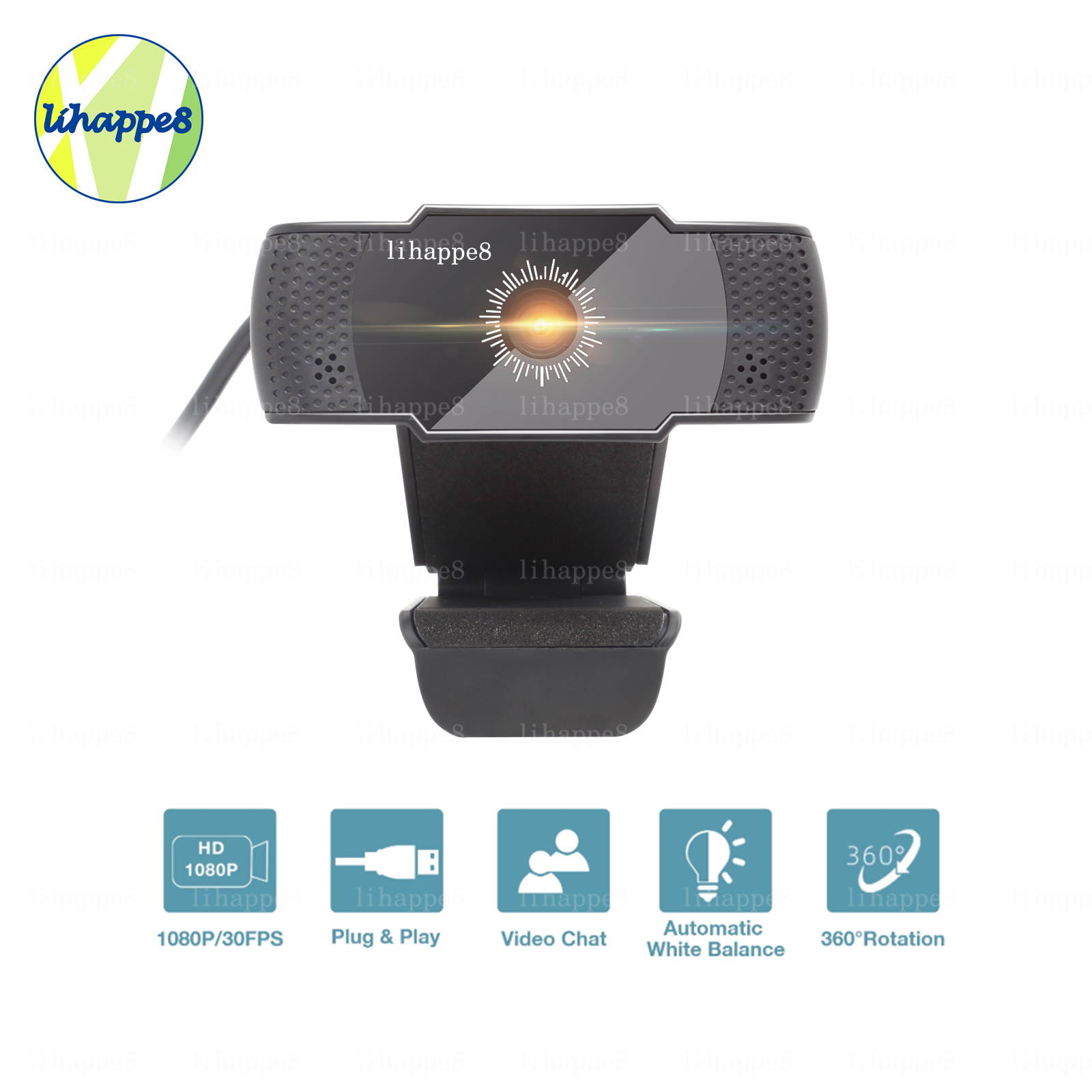 X300 HD 3660 Pc Webcam New Black Camera USB Oem Microphone Case State Frame Sensor PC Webcam