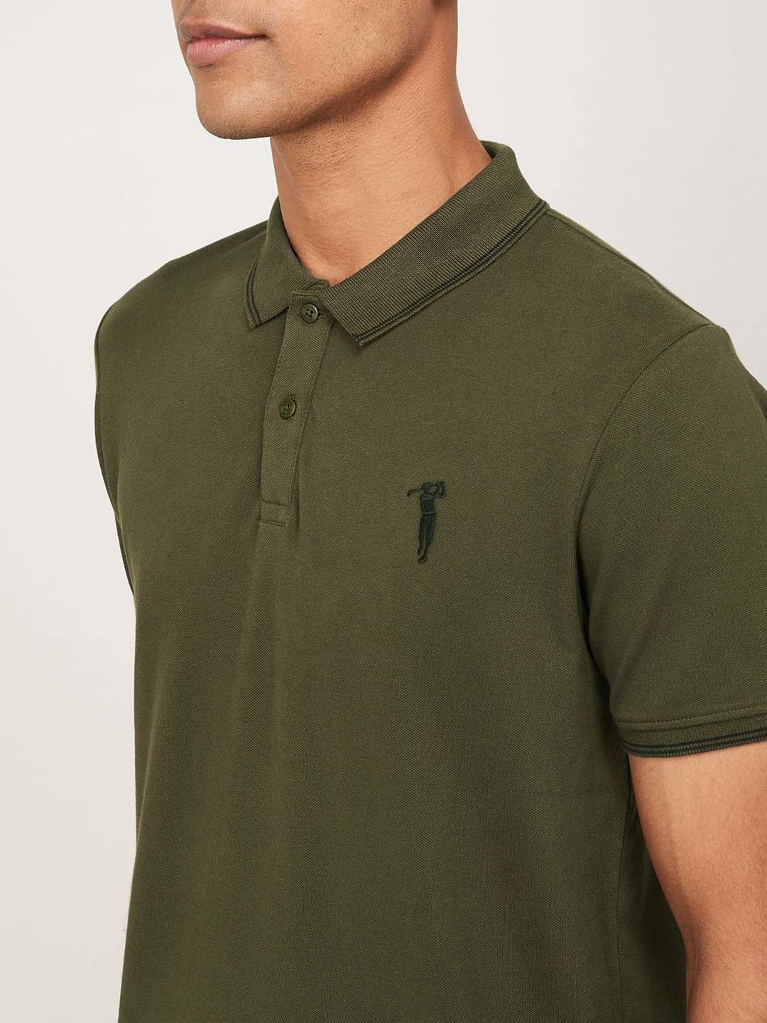 BOSSINI Olive Regular Fit Polo T-Shirt