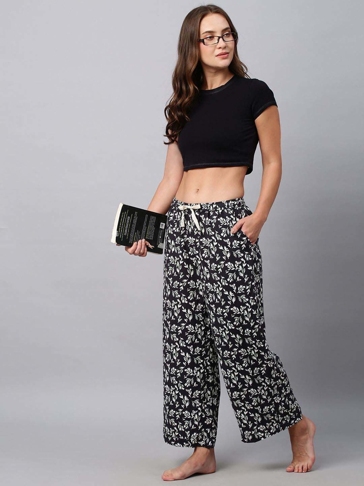 Chemistry Grey Floral Print Lounge Pants