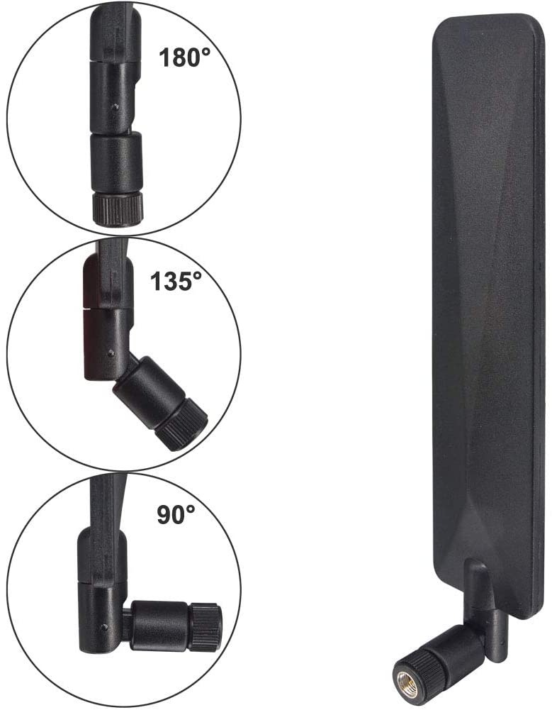 Kaunosta Wireless Network Router Antenna Universal Wide Band 12 dBi Omni-Directional Paddle Antenna High Gain with SMA Connector for CPE Router Verizon Access Point and Other Network Device 2pcs