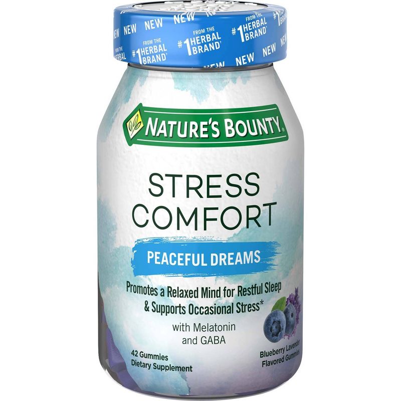 Nature's Bounty Stress Comfort Peaceful Dreams - Blueberry Lavender - 42ct