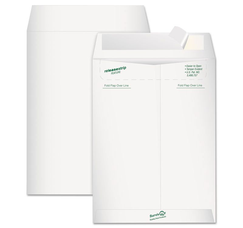 Survivor Tyvek Mailer Side Seam 10 x 13 White 12/Pack R1519