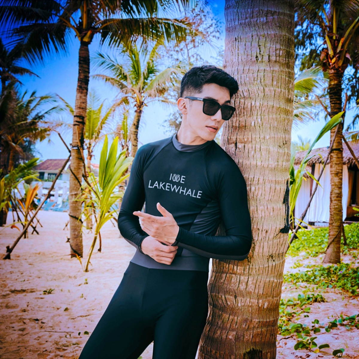 Men Diving Set Anti-UV Jellyfish Quick-drying Full Length Wetsuit Scuba Suit Swimming Surfing L