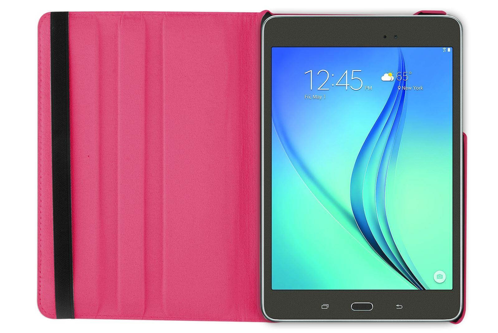 Hellfire Trading PU Leather Case 360 Rotating for Samsung Galaxy Tab A 8 T350 8" - Purple