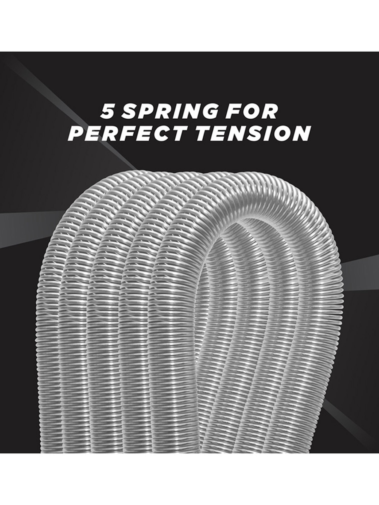 JJ Jonex Professional Gym Exercise Chest Pull Expander Fitness Puller 5 Spring (Pink)