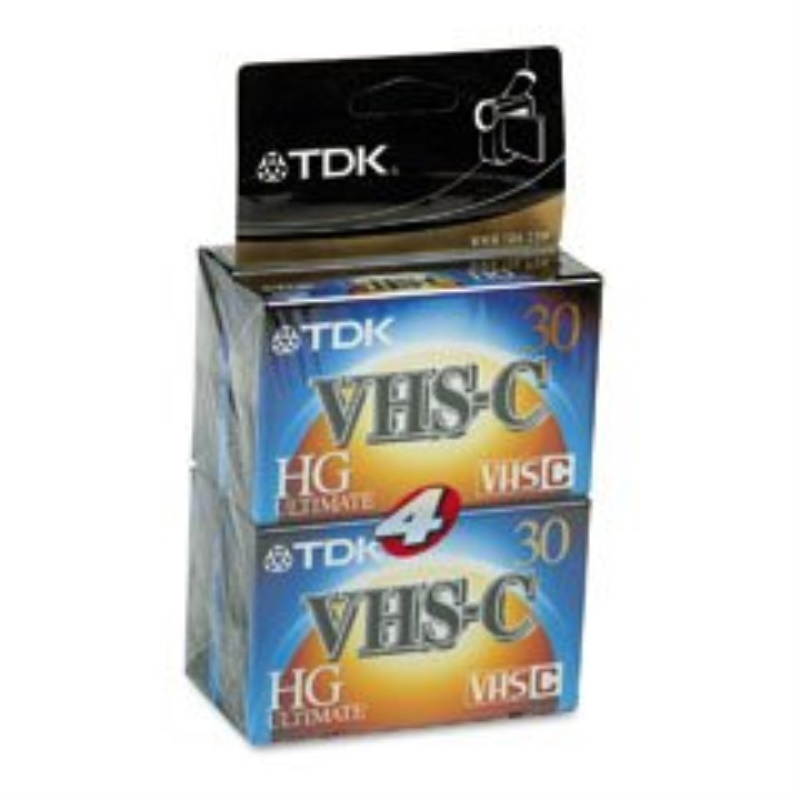 tdk38623  tdk high grade vhsc camcorder videotape cassette