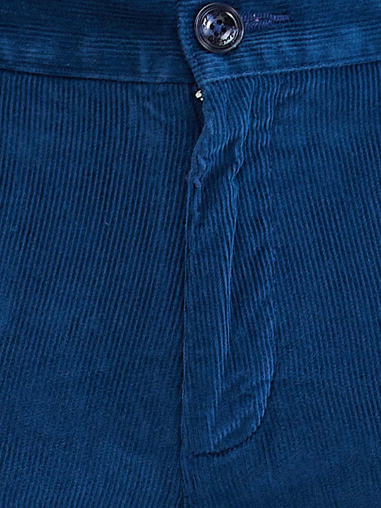 Colorplus Blue Slim Fit Striped Trousers
