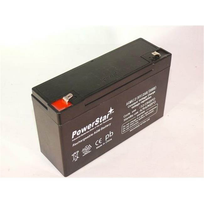 Battery 6V 12AH F2 Battery Replaces 50w Genesis Datasafe NPX50T .250