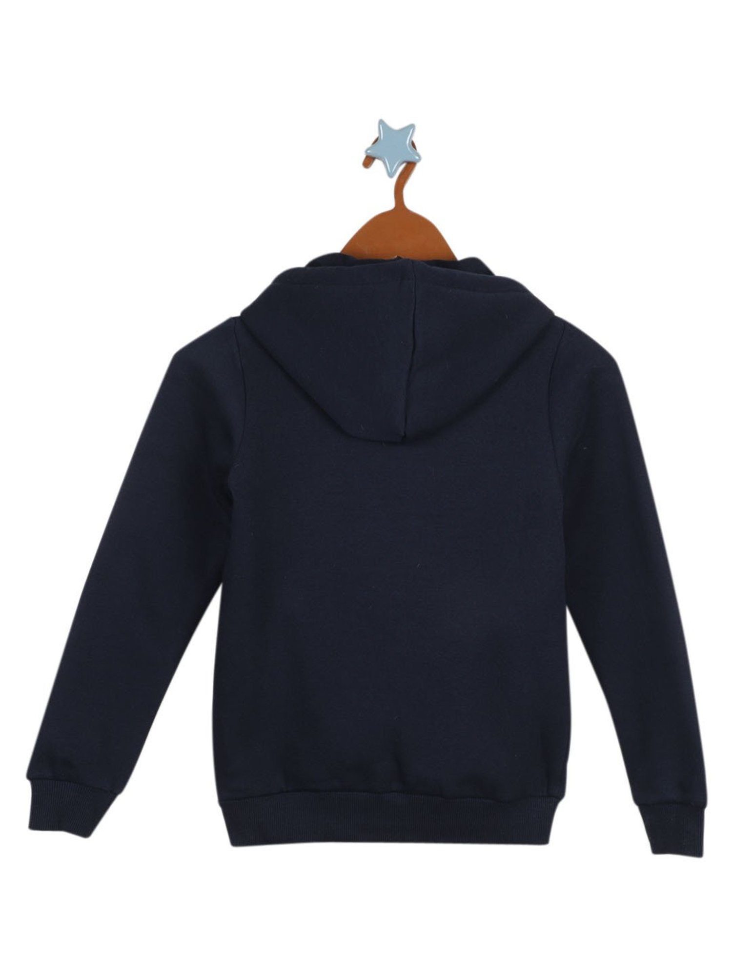 Monte Carlo Kids Navy Embroidered Full Sleeves Sweatshirt