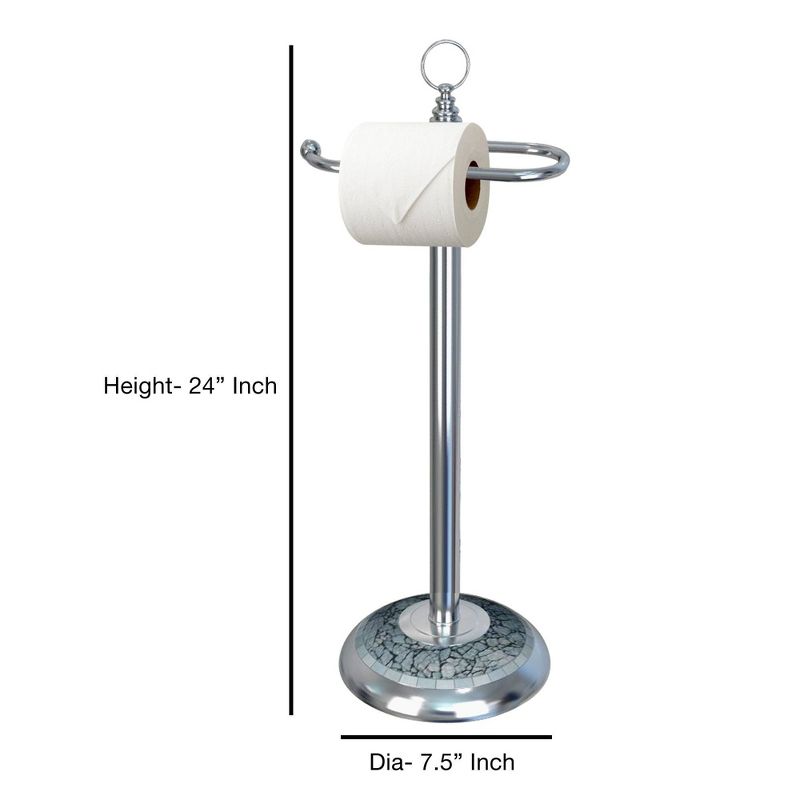 Freestanding Toilet Tissue Holder Chrome - Nu Steel