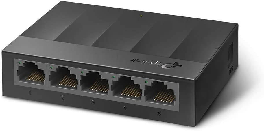 Litewave 5 Port Gigabit Ethernet Switch | Desktop Ethernet Splitter | Plastic Case | Unshielded Network Switch | Plug & Play | Fanless Quiet | Unmanaged (LS1005G)