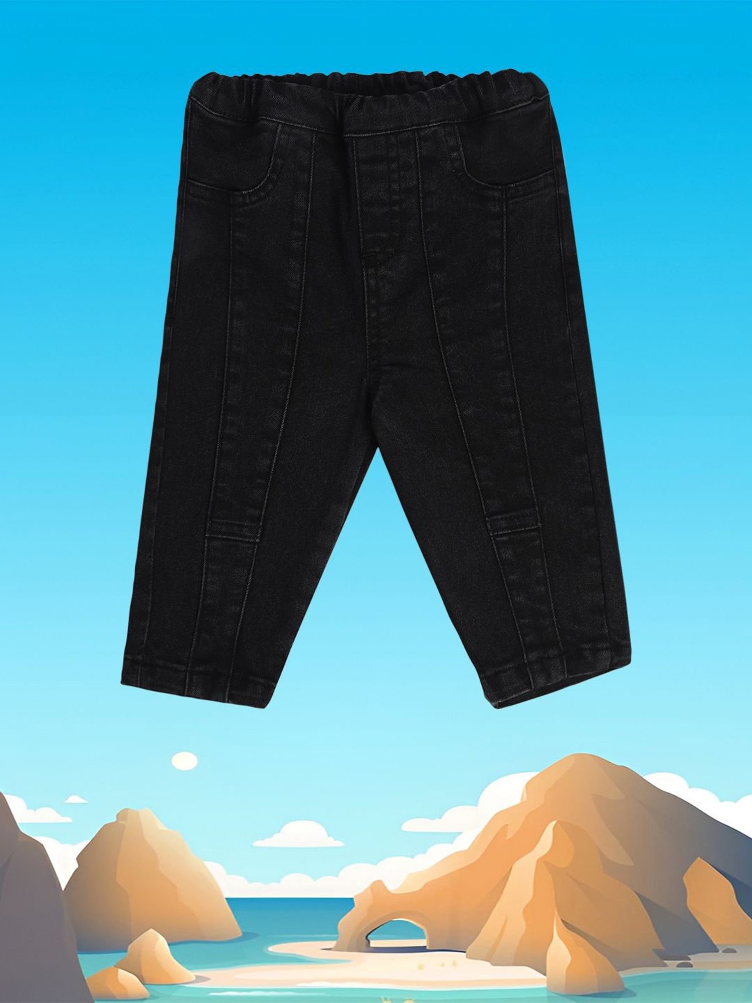 Ed-a-Mamma Baby Multicolor Solid Joggers (Pack Of 3)