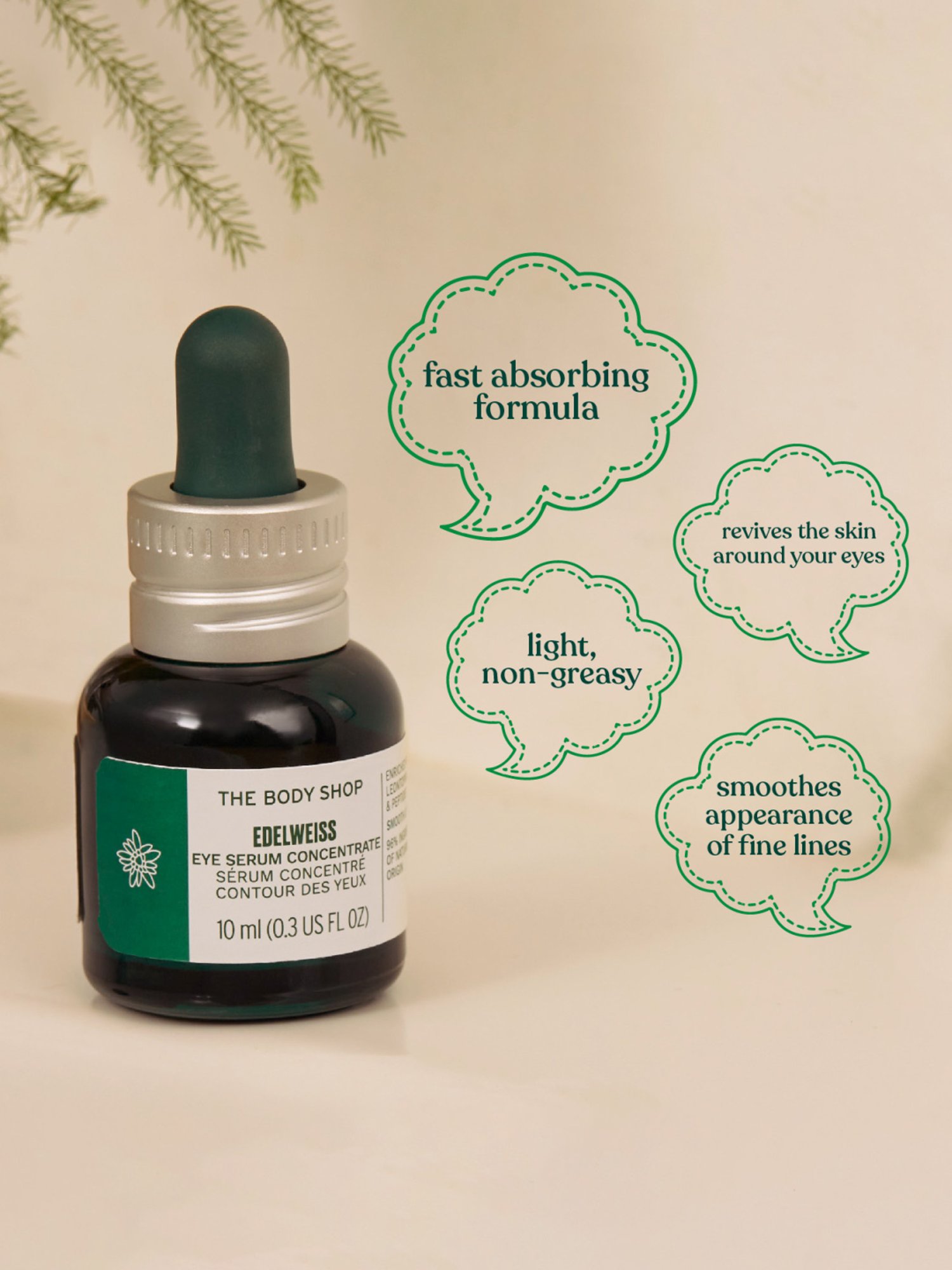 The Body Shop Edelweiss Eye Concentrate - 10 ml