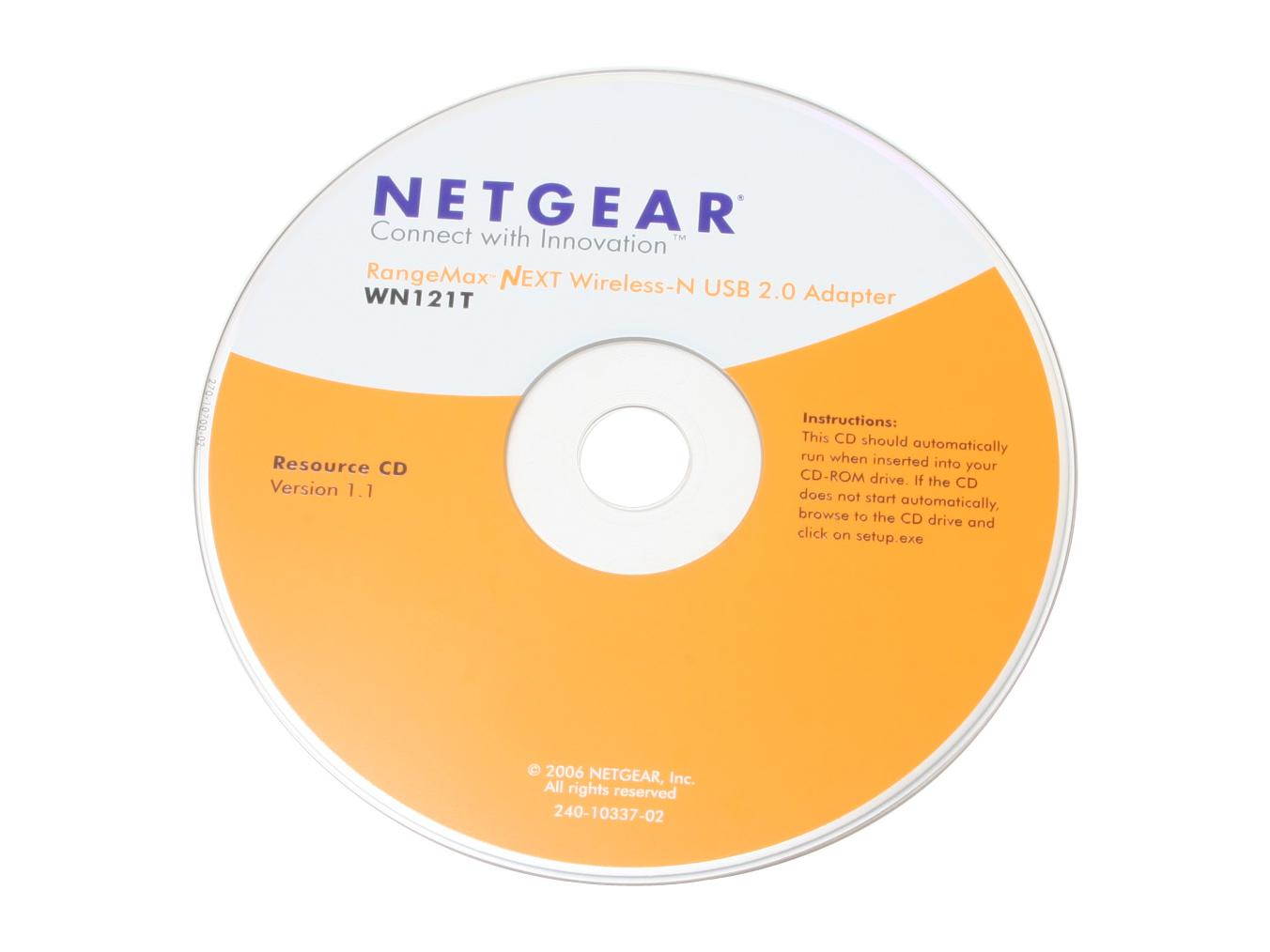 NETGEAR WN121T USB 2.0 RangeMax Next Wireless-N Adapter