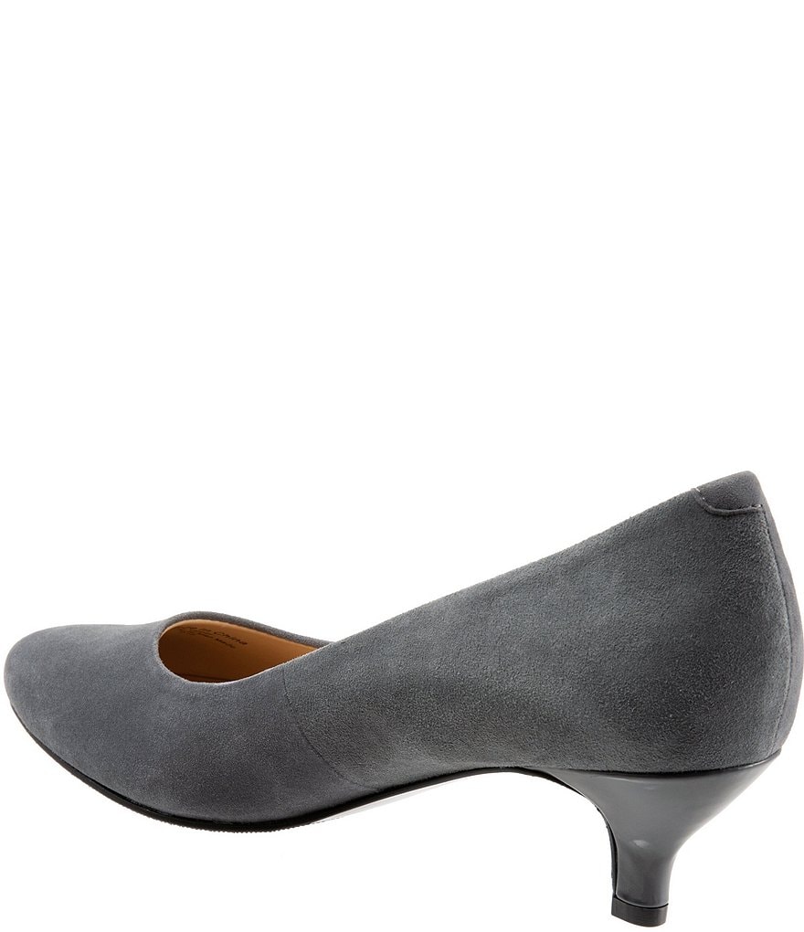 Trotters Kiera Suede Kitten Heel Pumps