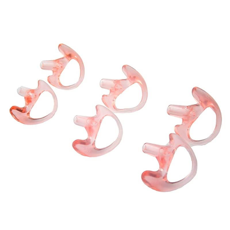 3Pcs Universal Replacement Soft Silicone Gel Earplug Earbuds Ear Plugs For Two Way Radio Headset Air Acoustic Earpiece Headset Walkie Talkie Earpiece UV-5R UV-B6 BF-888S UV- B6 UV-B5(Small, Middle an