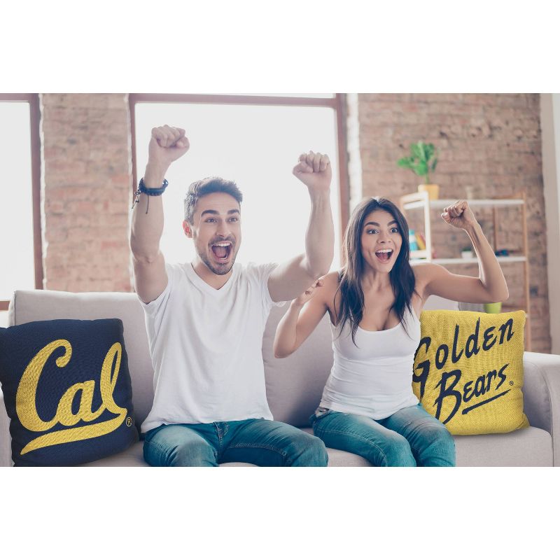 NCAA Cal Golden Bears Double Sided Woven Pillow