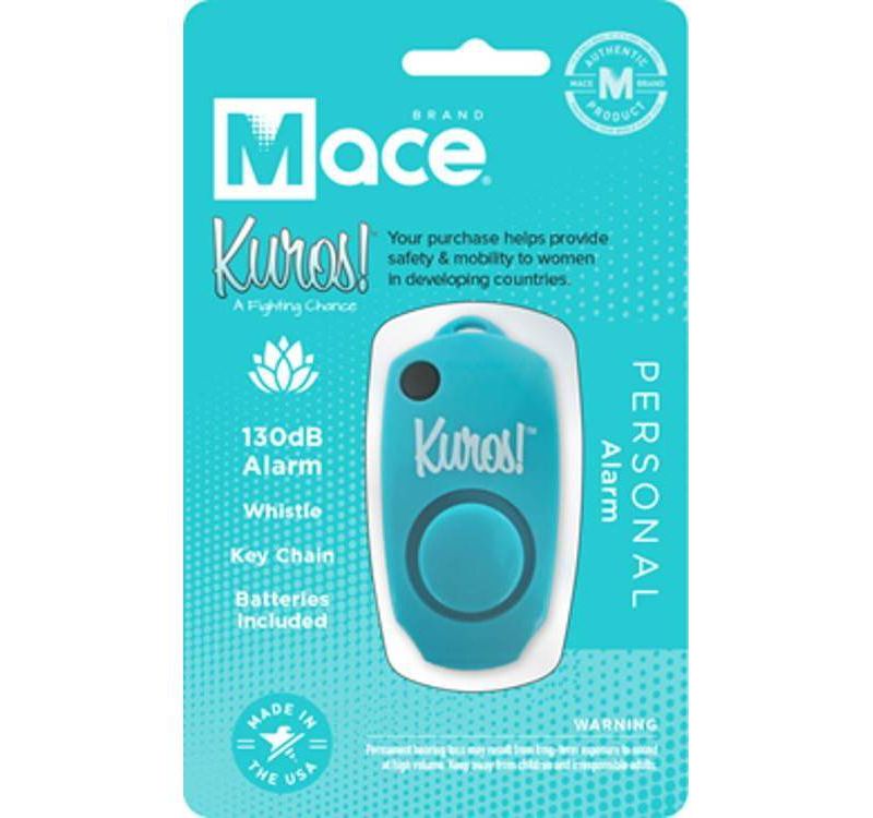 Kuros! By Mace Personal Alarm Keychain - Light Blue