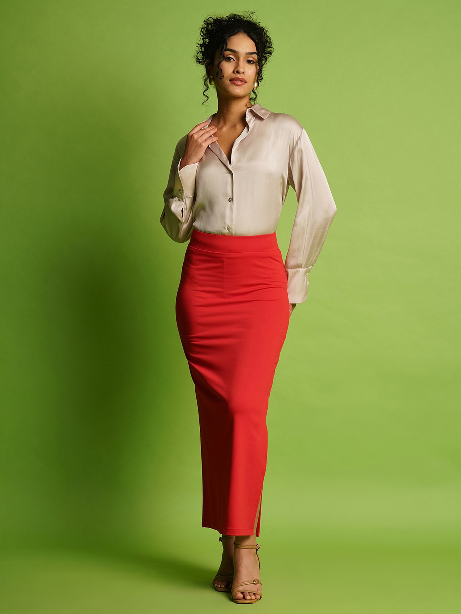 Globus Red Maxi Skirt