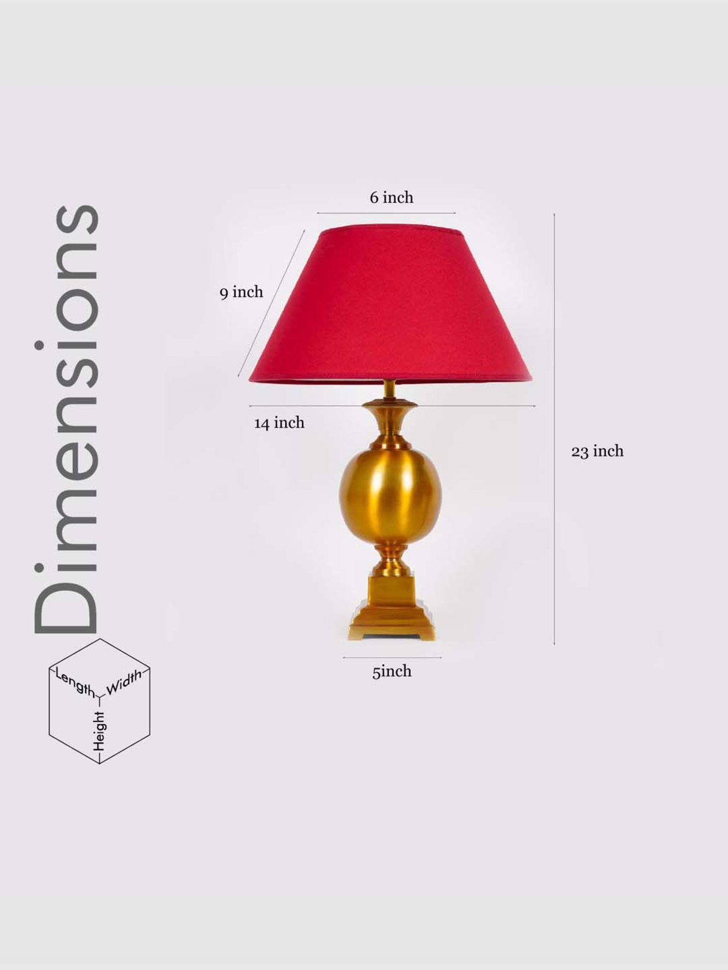 Kapoor Lamp Shades Gold Metal Faris Table Lamp With Cotton Shade