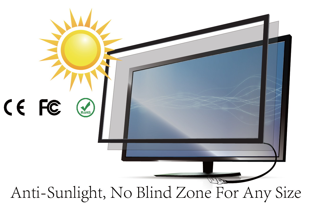 32 inch 10 Points Infrared Touch Screen Overlay,  Multipoint IR touch Frame , USB Free Driver, Easy Fix and Install, for Digital Signage Whiteboard Kiosks  Interactive Application