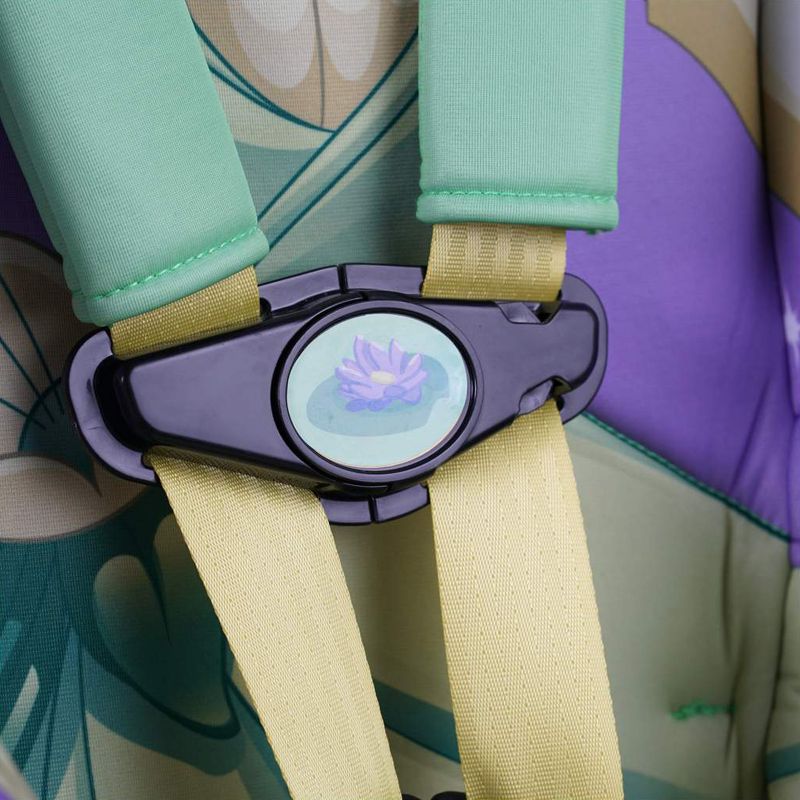 Kids Embrace 2 in 1 Combination Travel Convertible Forward Facing Toddler Child Car Seat and Booster Seat, Disney Princess Tiana