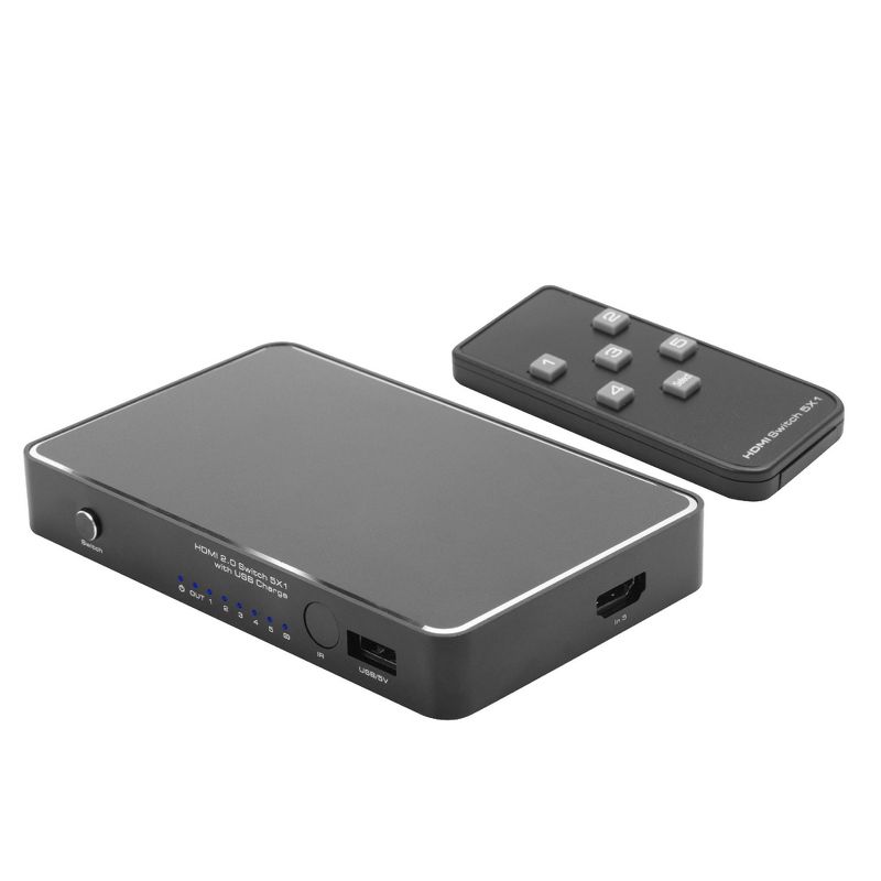 Philips 3 Port HDMI Switch - Black