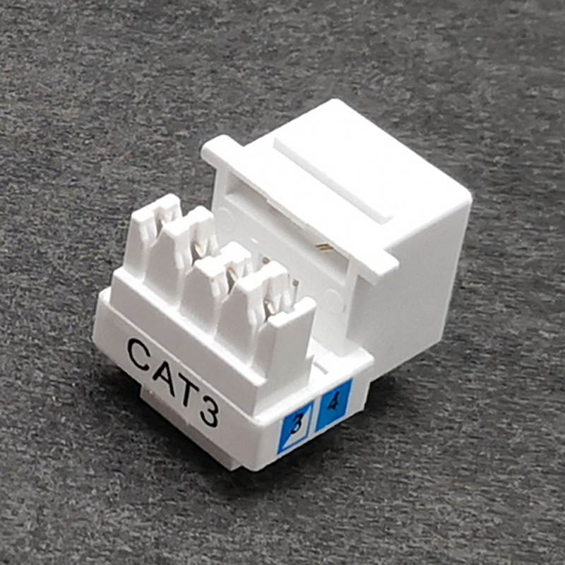 10 units -Keystone Plug Wall Jack,RJ11 Telephone Module,Cat3 Telephone Module Keystone Jack For Cabling System Phone Line Jack RJ-11 6p4c,Phone Cable Jack Keystone
