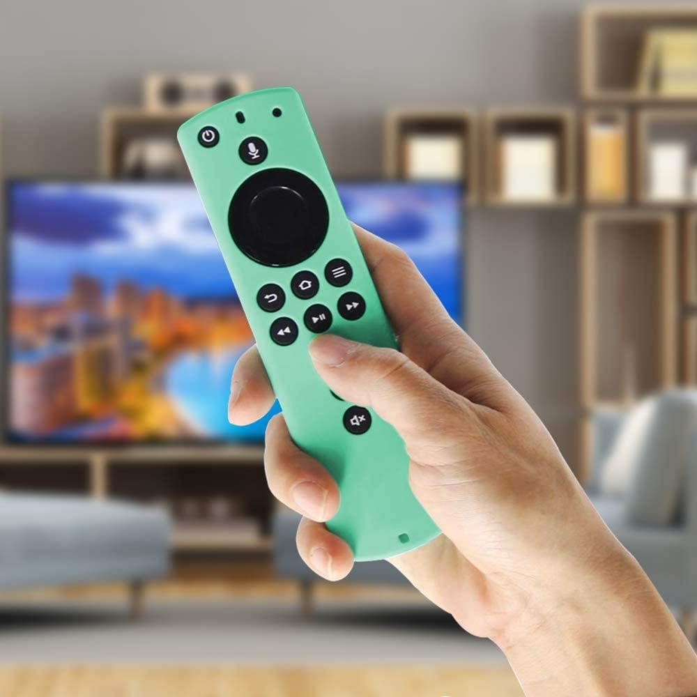 Shockproof Protective Silicone Case/Covers Compatible with All-New Alexa Voice Remote for Fire TV Stick 4K, Fire TV Stick (2nd Gen), Fire TV (3rd Gen) - Mint