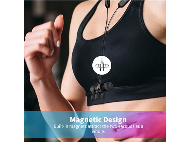 AutofeelSunriseoffice Mic 3D Bass Stereo Ear Super Bass Earphone Wireless Headphone New Bluetooth Magnetic Earphones Sport Headset For Phone iPhone Xiaomi