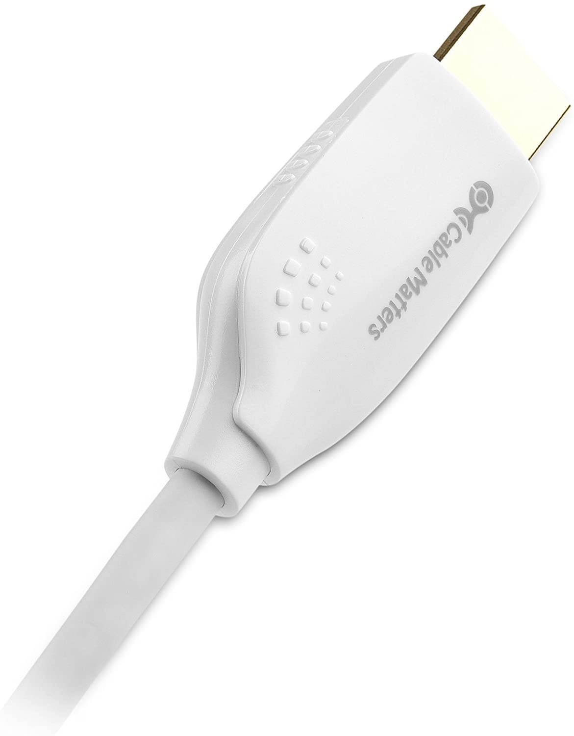 Cable Matters Mini DisplayPort to HDTV Cable in White 3 Feet - Thunderbolt and Thunderbolt 2 Port Compatible