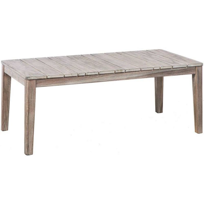 Degas & Vintage Patina 4pc Woven Wood Cornwall Deep Seating Patio Conversation Set with Sunbrella Cushions - Alfresco Home