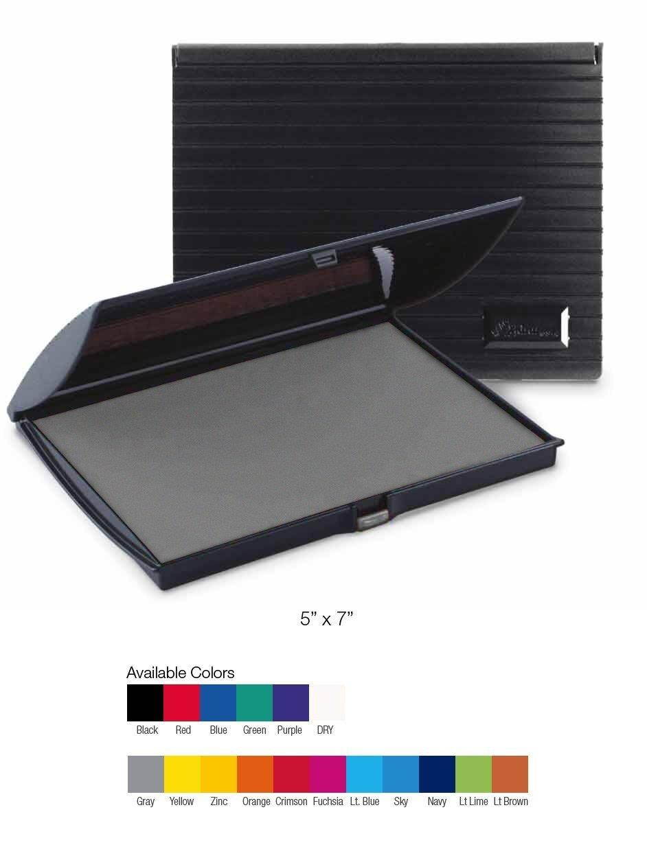 Infusion 5" x 7" Large Stamp Ink Pad for Rubber Stamps, Your Go To Large Stamp Ink Pad for Bright Color, Even Coverage and Durability, Gray Stamp Pad